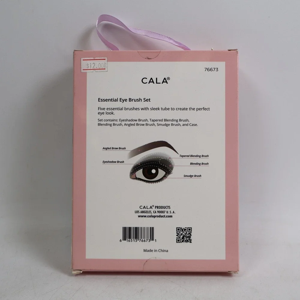 CALA Eye Need It Essential Eye Kit 5pc. Metallic Makeup Brush Set + Travel Case